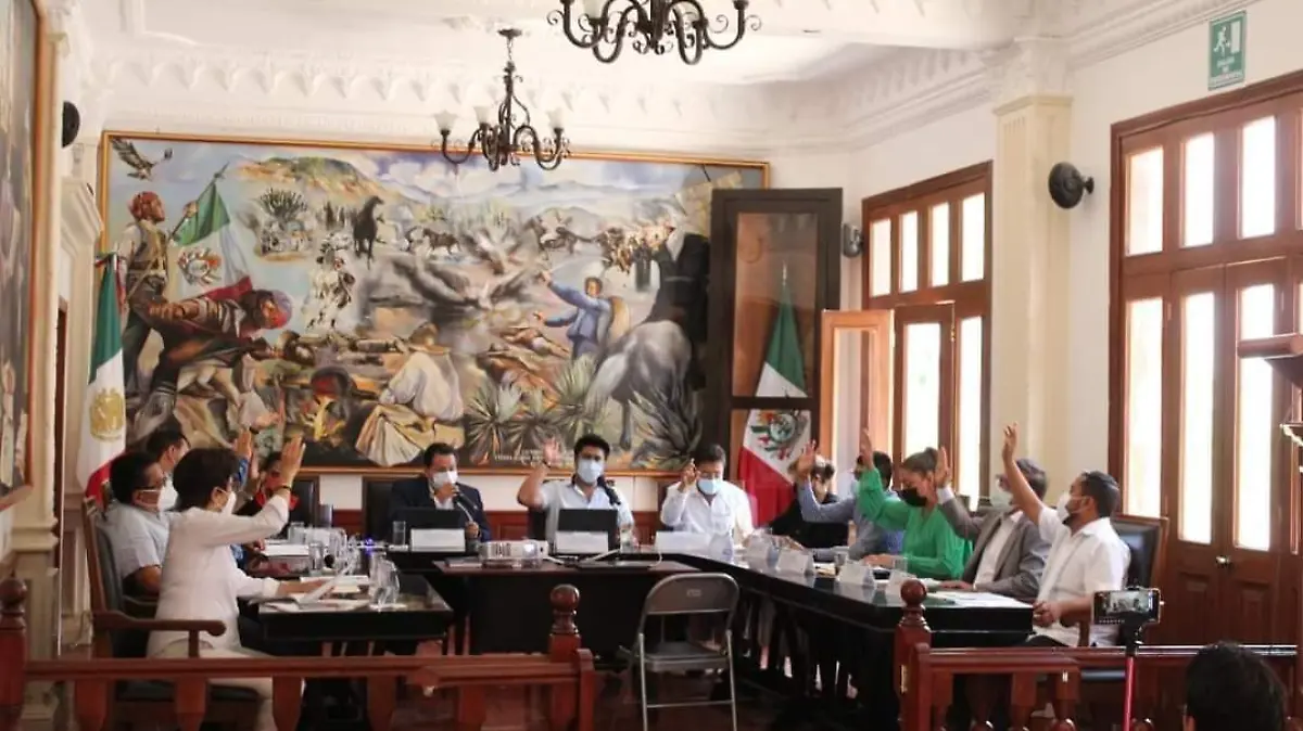 Luis de León Martínez Sánchez sesión de cabildo